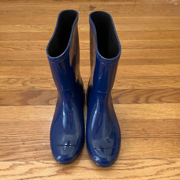 UGG Sienna Matte Blue Rain Boots Women’s 7 – Waterproof Stylish Weather Core - Picture 3 of 12